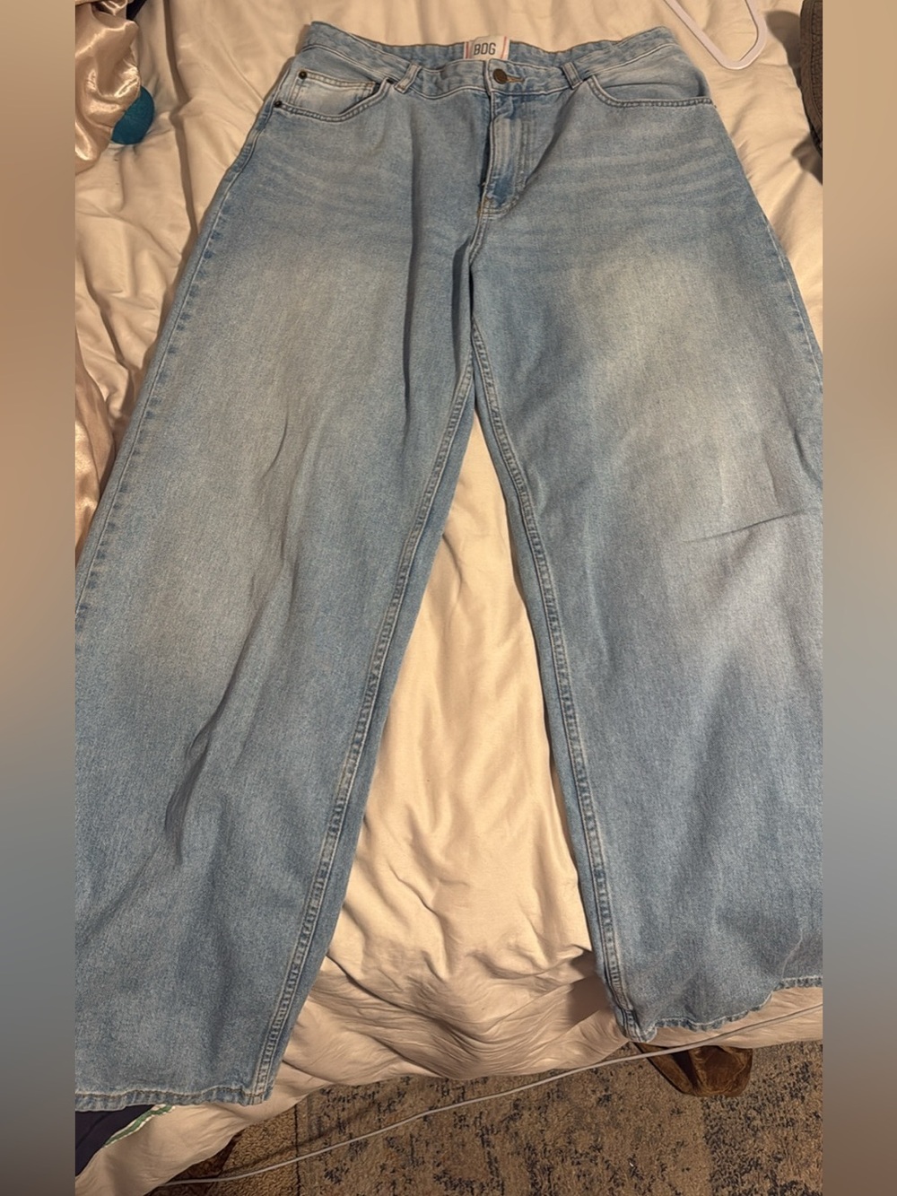 Light Blue Women's Straight-Leg Jeans